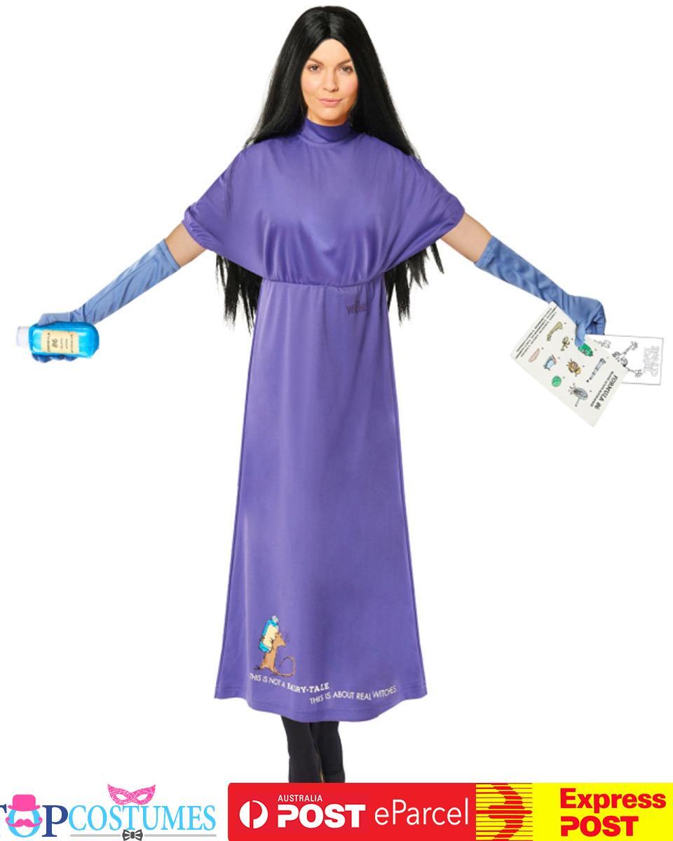 Roald Dahl Grand High Witch Teachers World Book Week Dress Up Costume