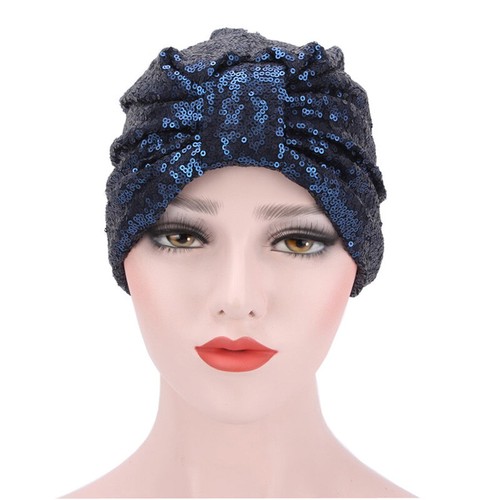Indian Cap Sequin Turban Hat Chemo 