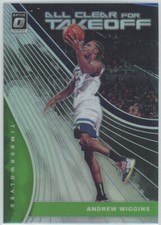 2019-20 Donruss Optic All Clear for Takeoff Holo #9 Andrew Wiggins Timberwolves