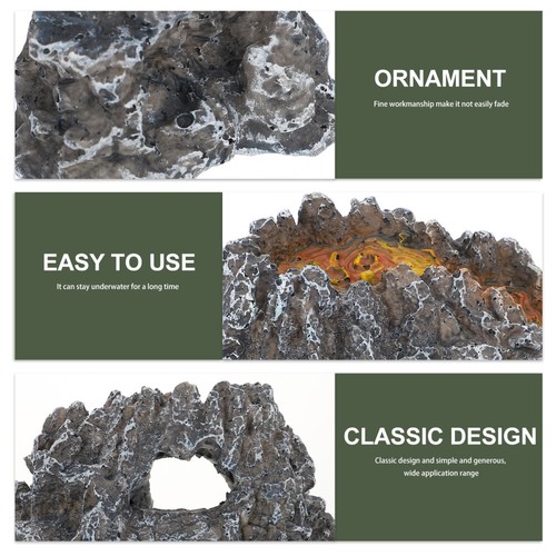 Aquarium Stone Decorations Reptile Habitat Fish soldes Tank Landscape Decoration
