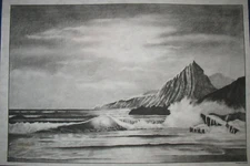 * TRI CHEM 7272 A THE POUNDING SURF Picture to paint TRICHEM 1218