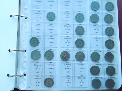 Collection GERMAN 93x 5 PFENNIG 1874 - 1915 Nickel EMPIRE NICE Old Coin HISTORY - Picture 8 of 20