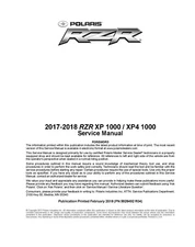 3 Hole Punch Service Shop Repair Manual 2017 2018 Polaris RZR XP XP4 1000 EPS LE