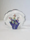 Large Vintage Murano Style Swimming Fish Aquarium Art Glass Paperweight