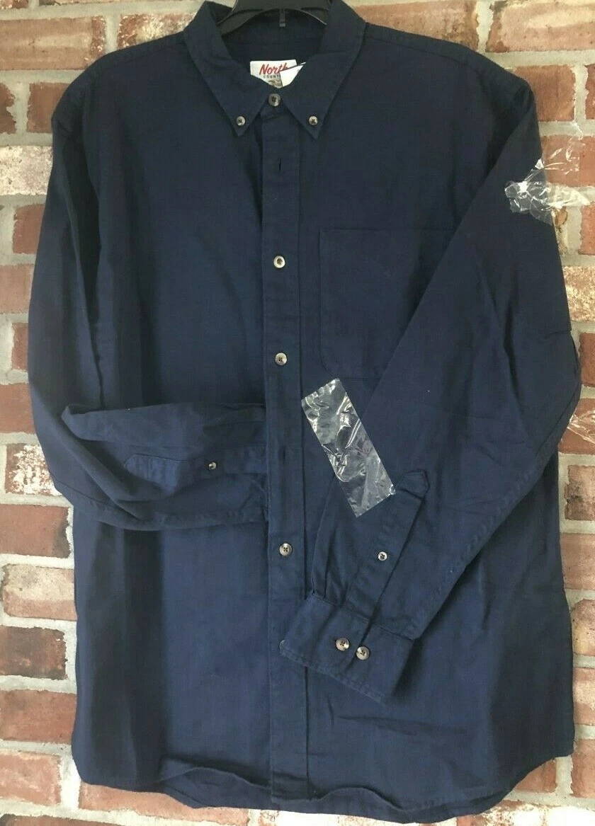 NORTH COUNTRY OUTDOORS Twill hunting fishing work Navy Blue SHIRT MEN'S SZ L
Opens in a new window o