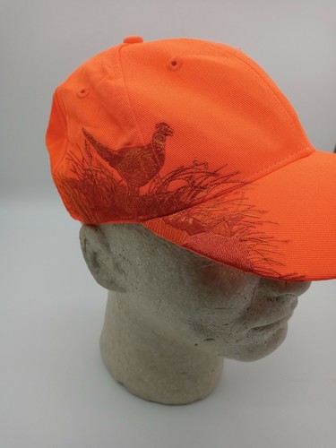 Wildlife Series Dri Duck Pheasant Hunting Cap Baseball Hat Blaze Orange - Picture 3 of 10