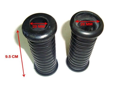 Pour royal enfield Bullet Arrière Repose-Pieds Caoutchouc Set Gec - Photo 2/12