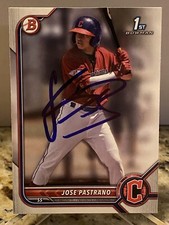 2022 BOWMAN PROSPECTS 1ST EDITION JOSE PASTRANO IP SIGNED CARD GUARDIANS