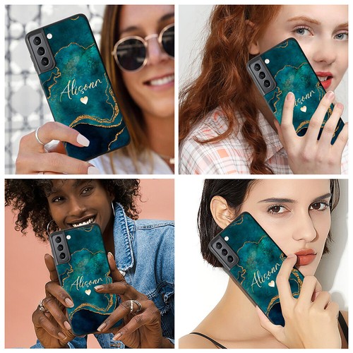 Marble Personalised Shockproof Case Cover for Samsung S22 Ultra S23 FE S24 Plus - Picture 44 of 90