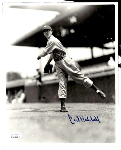 Carl Hubbell Single Signed Baseball w/ JSA Letter of
