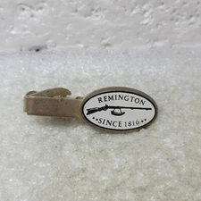 Remington Shotgun Since 1816 Tie Clip White Enamel Mercury Industries