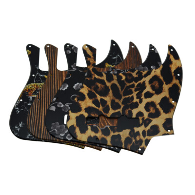 KAISH 4 String JB Jazz/J Bass Plastic Pick Guard Scratch Plate with Screws