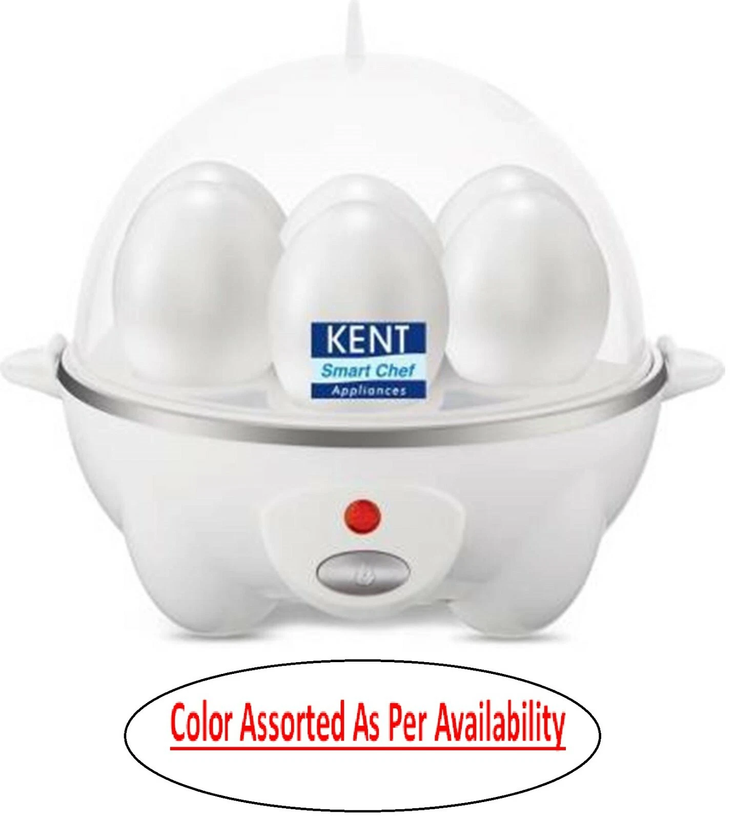Kent Egg Boiler Cooker Poached Soft Medium Hard-Boiled Boiler 7Egg Capacity Easy