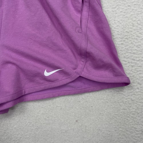 NIke Youth Girls Breezy High Waisted Shorts Size XS Purple DX4965 Dri-Fit - Picture 2 of 9