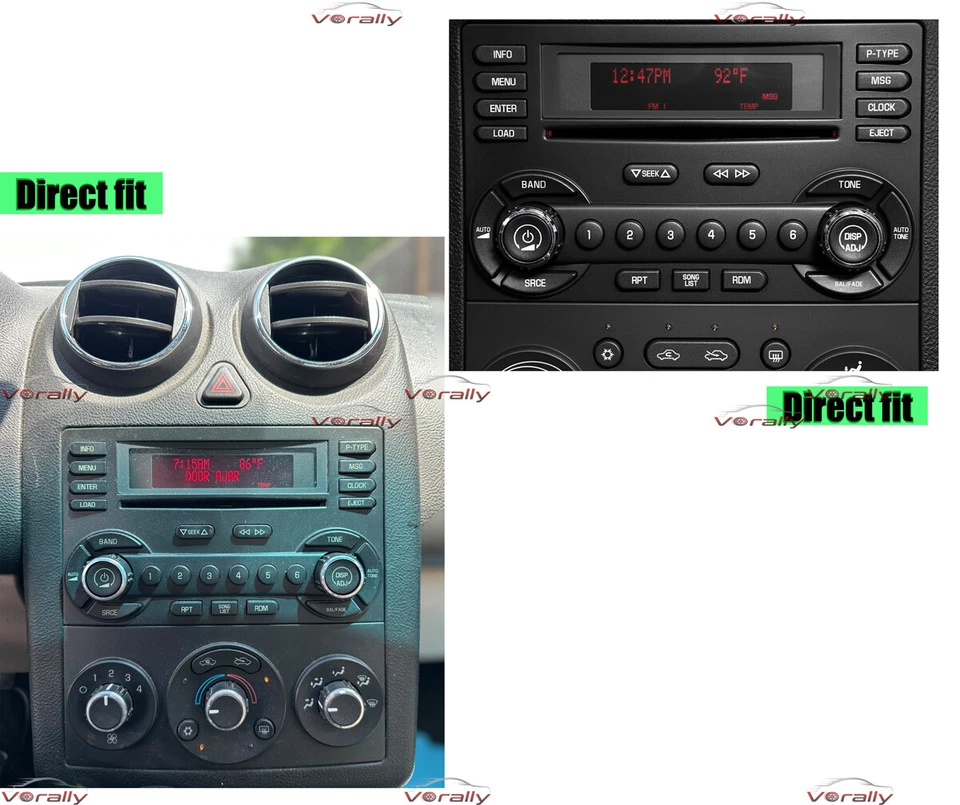Radio GPS estéreo FM CarPlay Android 13 de 10,1" para Pontiac G6 2005 2006-2008 Foto 2 de 4