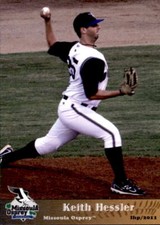 2011 Missoula Osprey Grandstand #20 Keith Hessler Silver Spring Maryland MD Card