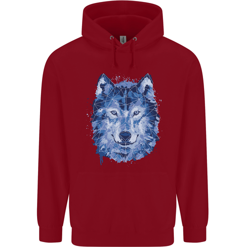 A Polygon Wolf Childrens Kids Hoodie - Picture 4 of 39