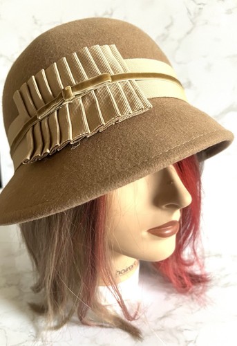 Lovely ADORA SOFT 100% WOOL WOMEN'S HAT Vintage One Size 1920s Style - Picture 7 of 12