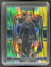 2025 Panini Select Nick Sirianni Premier Level Green and Yellow Prizm Shock #192
