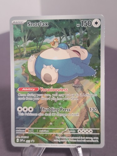 Snorlax 051 Black Star Promo 151 Scarlet and Violet LP