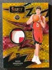 2024-25 Panini Select Reed Sheppard RC Sparks Patch Checkerboard Gold Prizm /10