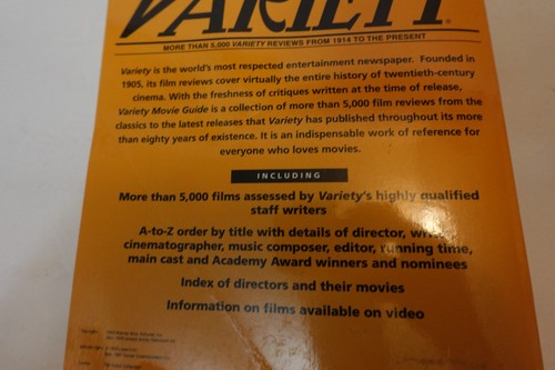 Variety Movie Guide (1992 Film Reference book) large paperback coffee-table book - Picture 4 of 9