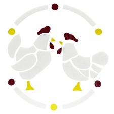 Pre-Cut Stained Glass Chickens-Make Your own Beautiful Glass Project.
