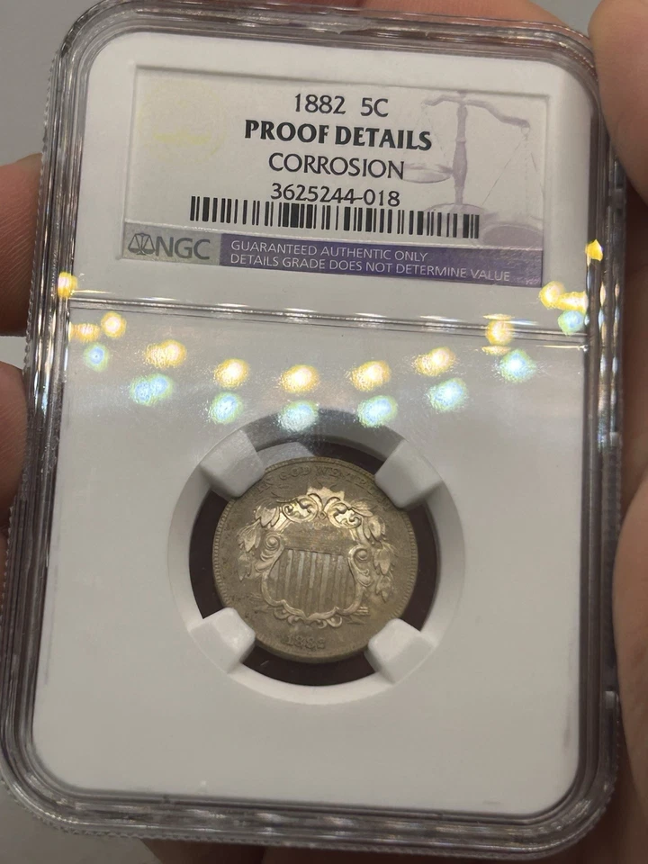 1882 Proof Shield Nickel - NGC PR PF Details - Five Cents - 5C! Rare Type Coin** - Image 2 of 4