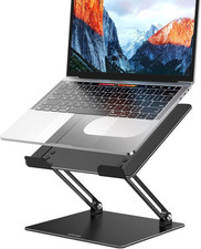 LS10 Aluminum Laptop Stand, Ergonomic Adjustable Notebook Tablet Stand, Computer