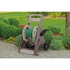 175 ft Hose Mobile Hose Storage Cart Water Hose Pipe Reel Holder Stand Garden