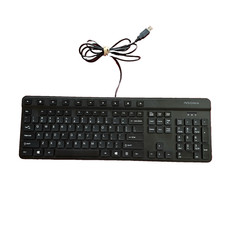 Insignia NS-PNK5001 USB Wired Keyboard Black Full Size Plug Play Office PC Mac