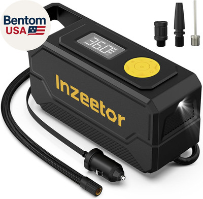 150 PSI Tire Inflator Portable Air Compressor, 12V DC Auto Shutoff Air Pump with