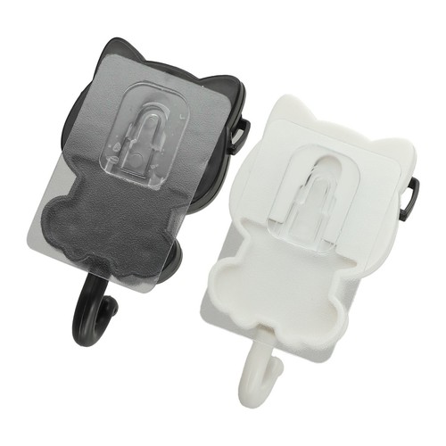 Playful For Kitten Design Wall Hooks Set of 2 Perfect Functional Decor - Photo 4/12