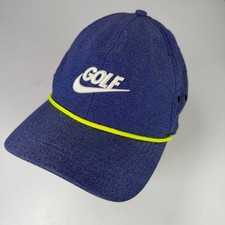Nike Golf Classic99 Dri-FIT Adjustable Strapback Hat Men's Blue Neon