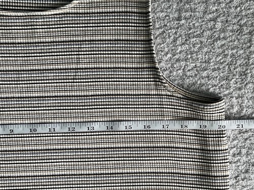 J Jill Wearever Tunic Top Shirt Women’s Sz Large Brown Stripe Stretch Sleeveless - Picture 10 of 13