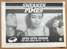 SNEAKER PIMPS - SPIN SPIN SUGAR 1997 half page UK press ad