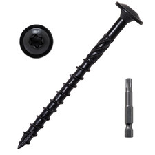 Lag Screws 3 Inch, Structural Wood Screws 14 X 3, 50-PCS, Black