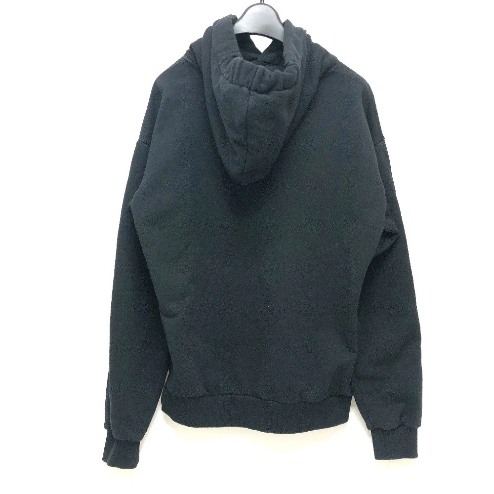 Felpa con cappuccio CELINE 2Y468670Q logo lacci parka cotone nero