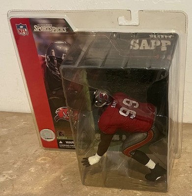 MCFARLANE 2001 NFL SERIES 1 Warren Sapp CLEAN RED JERSEY Tampa Bay Bucs