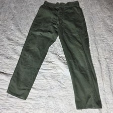 Vintage 80s 1984 US Army Mens 27x27 OG-107 Baker Pants