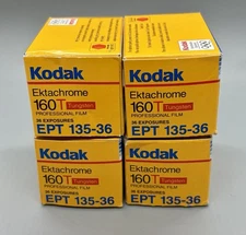 NOS KODAK Ektachrome EPT 135-36 Tungsten 35mm Film 36 Exposure 4 Rolls 2005 Exp