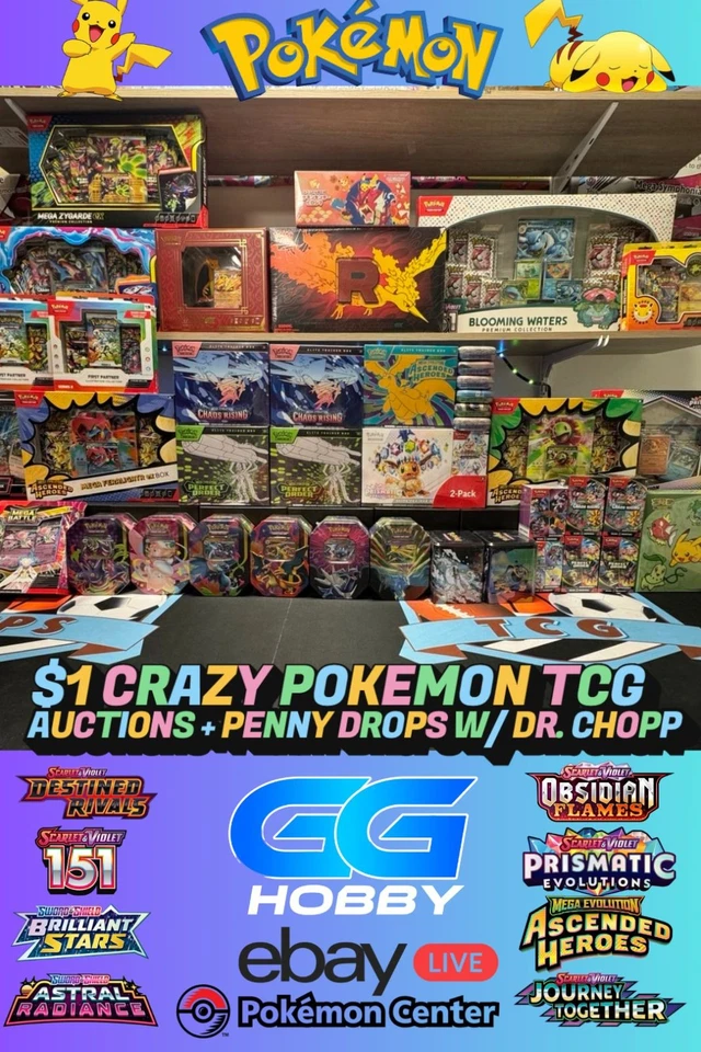 $1 POKEMON TCG SEALED AUCTIONS W/ DR.CHOPEMALL