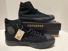Converse Chuck Taylor All Star Hi Triple Black M3310 Mens 8.5 Womens 10.5 NWT