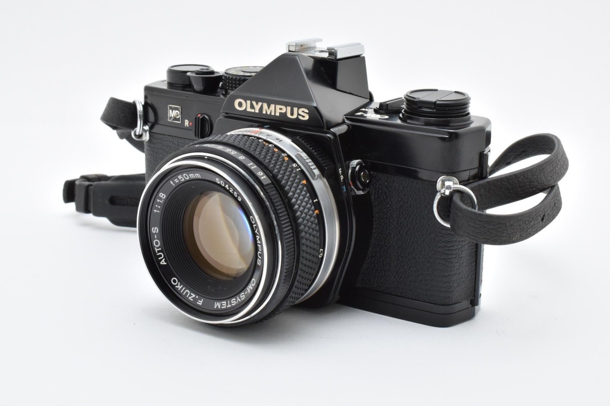 Exc+5] Olympus OM-1 MD 35mm Film Camera w/ F.Zuiko Auto-s