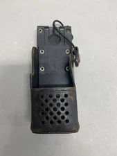 Macom/HARRIS  Two-Way Radio Holster - KRY 101 1638/1 Black Leather