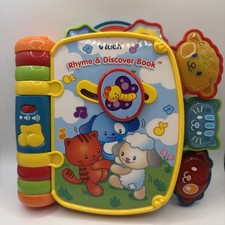 Vtech Rhyme  Discover Book Heavy Duty Musical 8" Plastic Nursery Rhymes TESTED