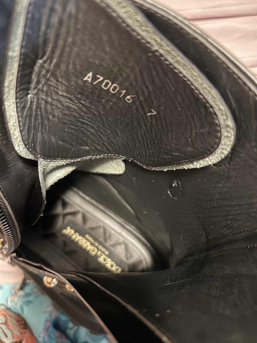 Dolce & Gabbana 9 Naxos combat boot studded jeweled lace‎ up zip crown embossed Dolce & Gabbana 9 Naxos combat boot studded jeweled lace up  main image 4
