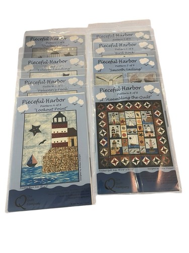 The Quilt Company 2002 Pieceful Harbor Patterns 1-8 Komplettsatz