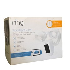 Ring Floodlight Camera and Chime Pro, White NEW IN BOX