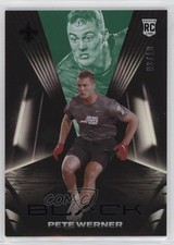 2021 Panini Black Rookies Emerald /10 Pete Werner #170 f3p